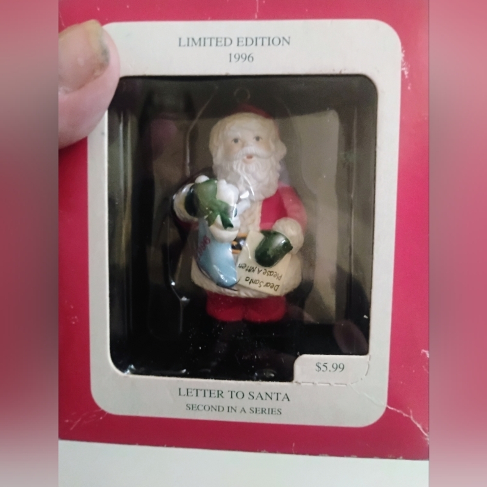 Limited Edition 1996 Santa Figurine Ornament